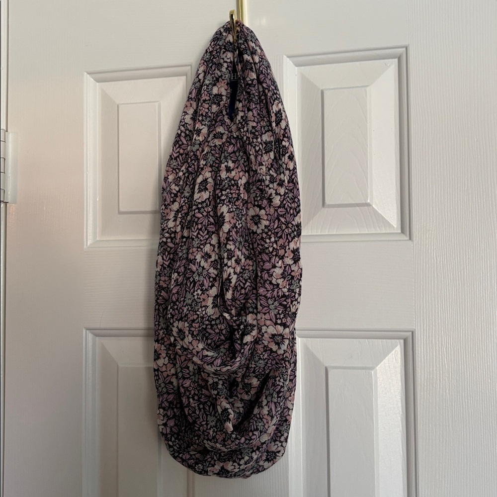 Chaps Pastel Floral Patterned Infinity Scarf - Picture 3 of 3